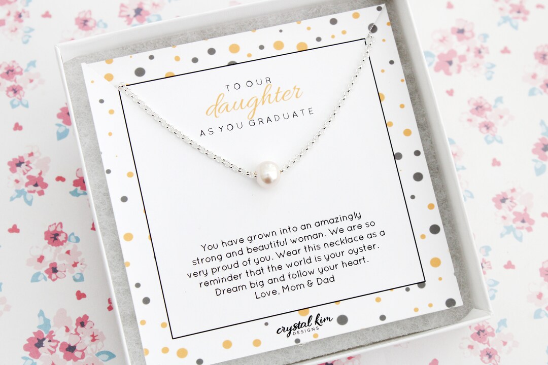 Sterling Silver Dainty Interlocking Graduation Gift for Daughter